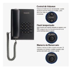 Teléfono Analógico Sobremesa Panasonic KXTS500 Ne