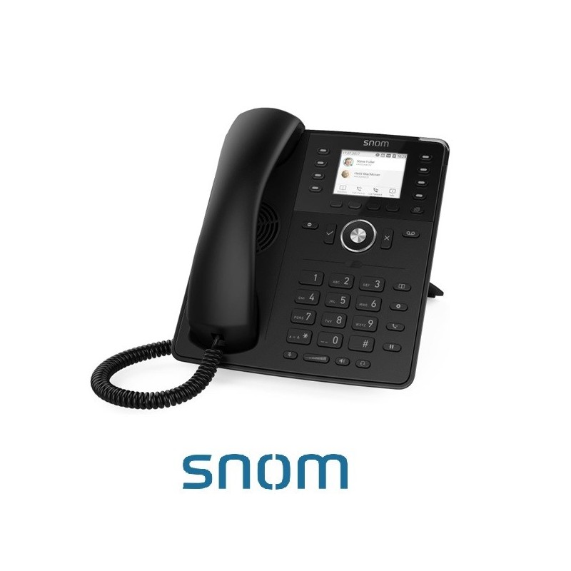 Teléfono SIP Sobremesa Snom D735 Negro
