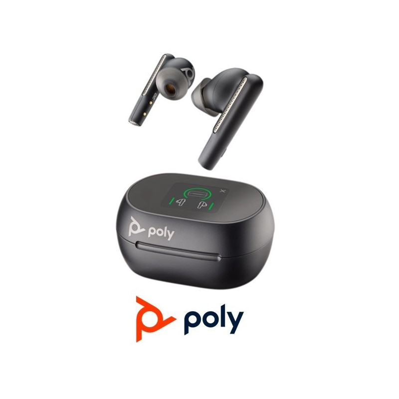 Auricular Poly Voyager Free 60 UC USBA Negro con