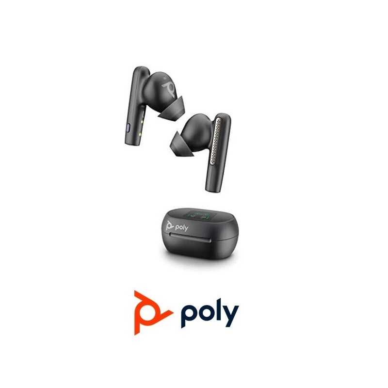 Auricular Poly Voyager Free 60 UC USBA Negro con