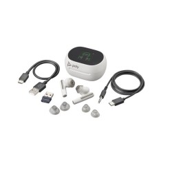 Auricular Poly Voyager Free 60 UC USBA Blanco co