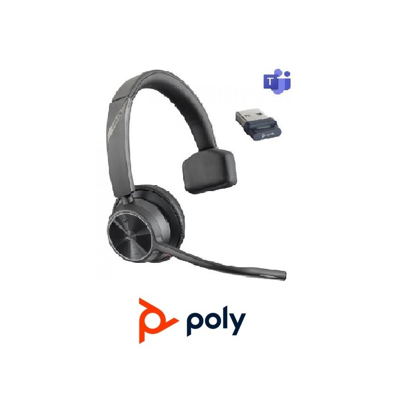 Auricular Poly Voyager 4310 UC USBA Monoaural Mic