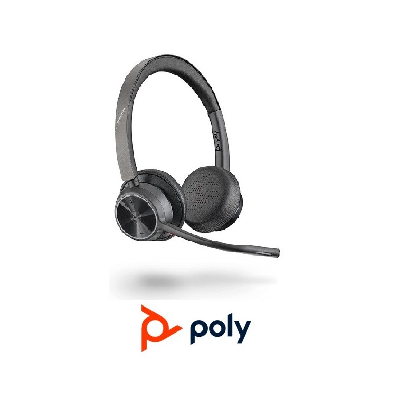 Auricular Poly Voyager 4320 UC USBC Binaural Micr