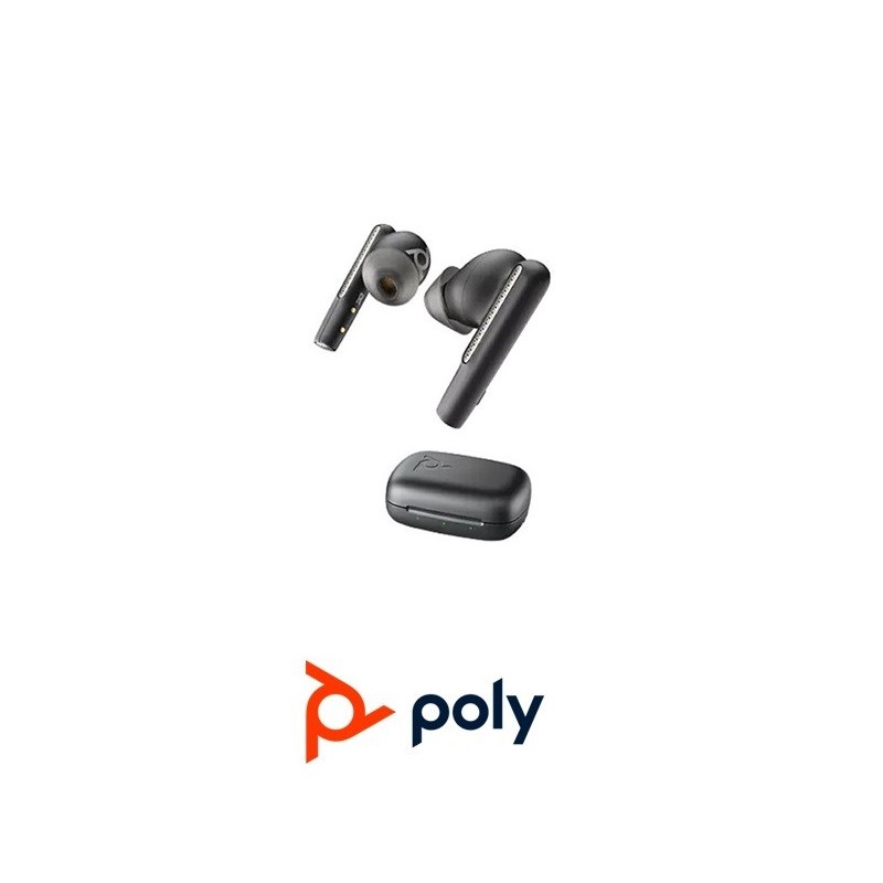 Auricular Poly Voyager Free 60 UC USBA Negro Basi