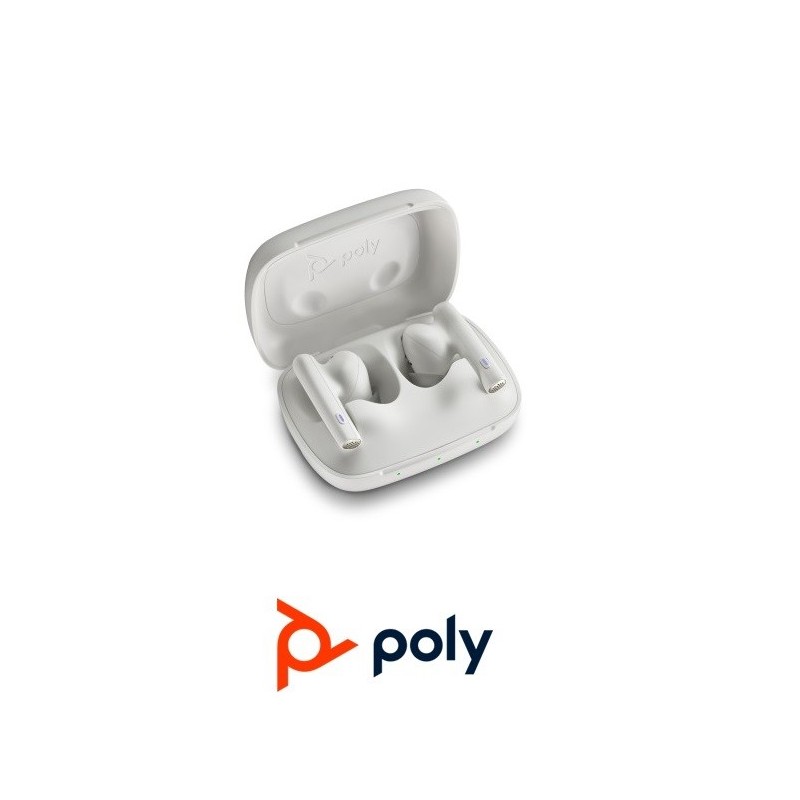 Auricular Poly Voyager Free 60 UC USBA Blanco Bas