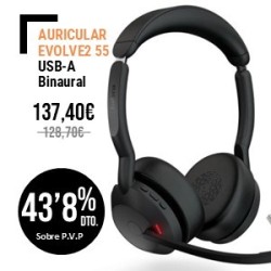 Auricular Jabra Evolve2 55 Binaural USBA Microso