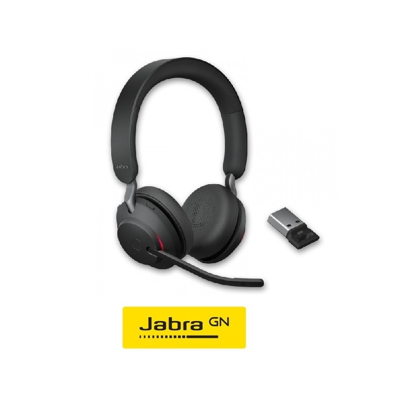 Auricular Jabra Evolve2 65 Negro Binaural USBA