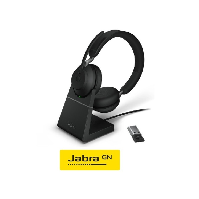 Auricular Jabra Evolve2 65 Negro Binaural USBA