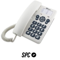 Teléfono Analógico Teclas Grandes SPC 3602 Blanco