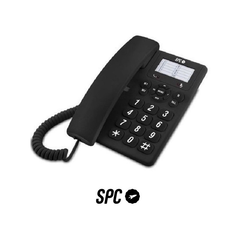 Teléfono Analógico Teclas Grandes SPC 3602 Negro