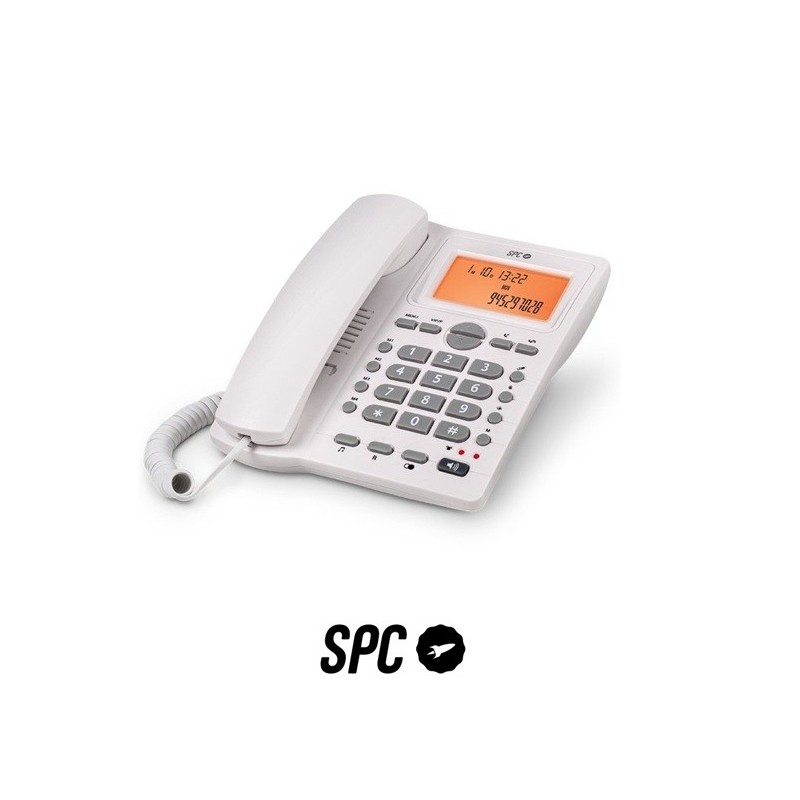 Teléfono Sobremesa SPC 3612B Blanco 4 memorias di