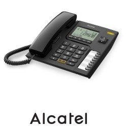 Teléfono Analógico Temporis T76 Negro Con Pantall