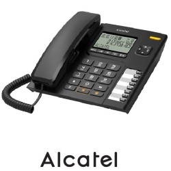 Teléfono Analógico Temporis T78 Negro Con Pantall