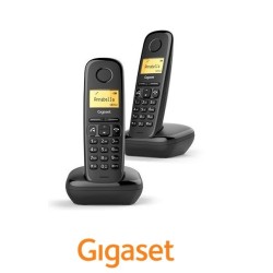 Teléfono Siemens Gigaset A270 Duo Negro
