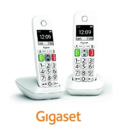 Teléfono Gigaset Dect E290 DUO Blanco Teclas Grand
