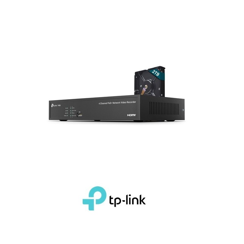 VIGI NVR1004H4P Grabador de video en red PoE de