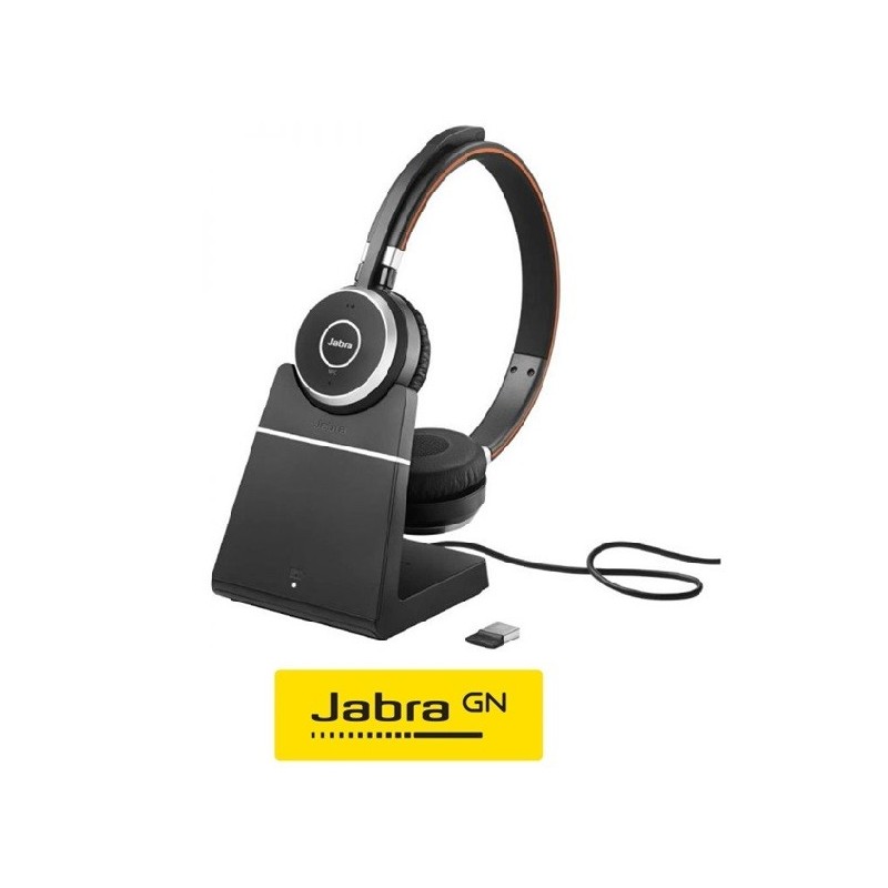 Auricular Jabra Evolve 65 UC Duo CON Base Cargador