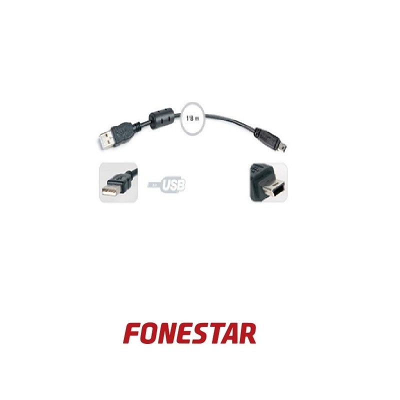 Interconexión de puertos USB A y mini USB18m