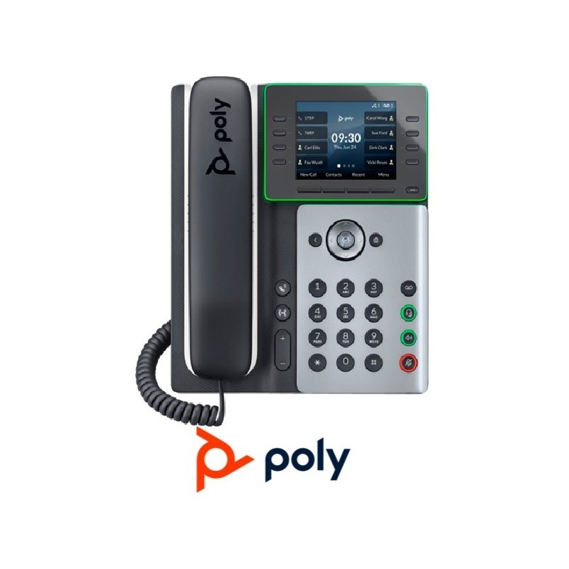 Teléfono Ip Poly Edge 320 PoE 8 Líneas SIP Blueto