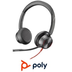 Auricular Poly Blackwire 8225 USBC  Adaptador US