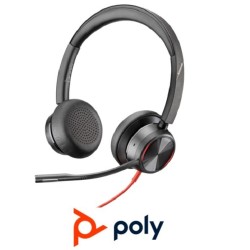 Auricular Poly Blackwire 8225 USBC  Adaptador US