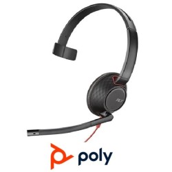 Auricular Poly Blackwire 5210 USBC y A Monoaural