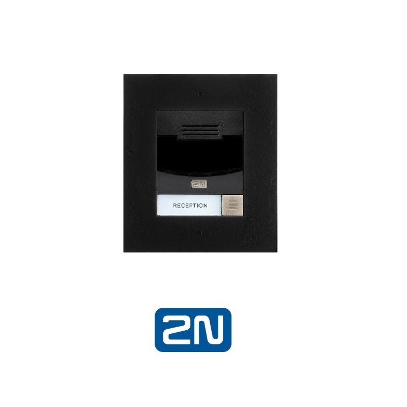 2N IP Solo sin cámara montaje empotrado negro