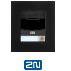 2N IP Solo con cámara  negro montaje empotrado