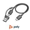 Auricular Poly Voyager FOCUS 2 UC USBC Sin Base