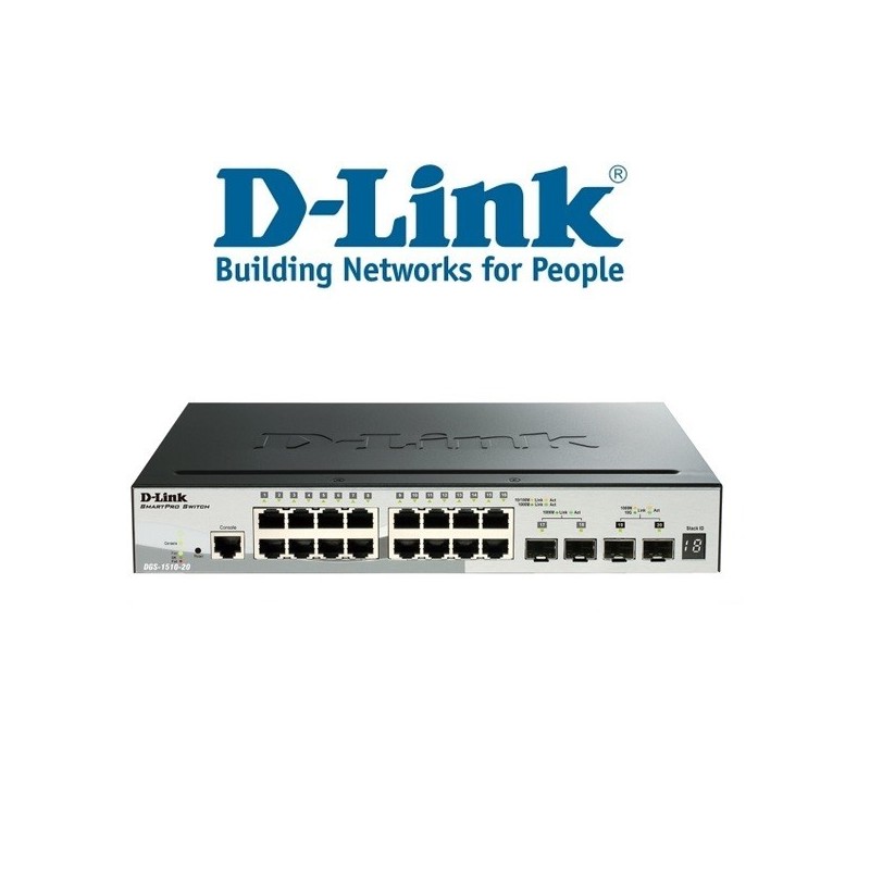 Switch Dlink  20Port 101001000Mbps Stackable