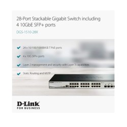 Switch Dlink 24Port 101001000Mbps Stackable
