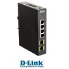 Switch DLink 4 puertos Gigabit Industrial 2x 100