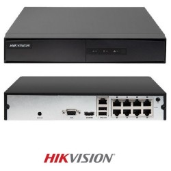 NVR Mini 1U 8 PoE de 8 canales Compresión H265