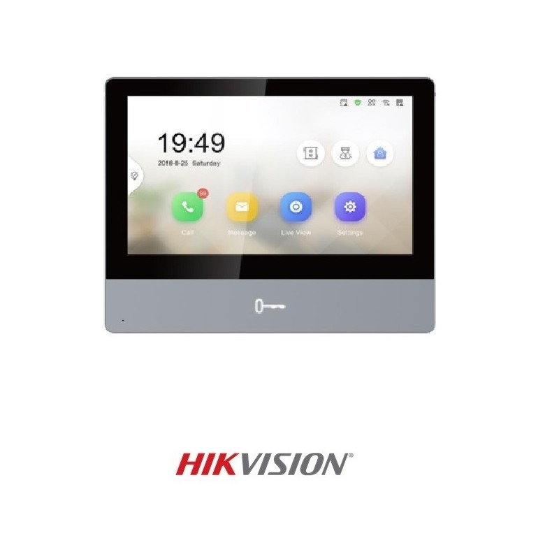 Estación IP de interior Hikvision con pantalla tác