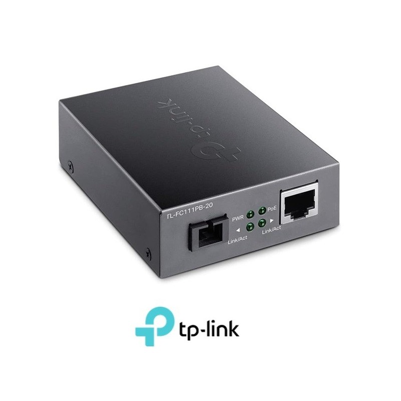 TpLink 10100Mbps WDM Media Converter 1 port poe