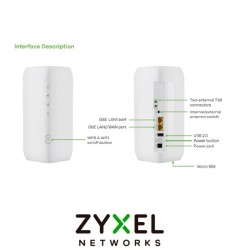 Router Interior Zyxel FWA505 Standalone Nebula c