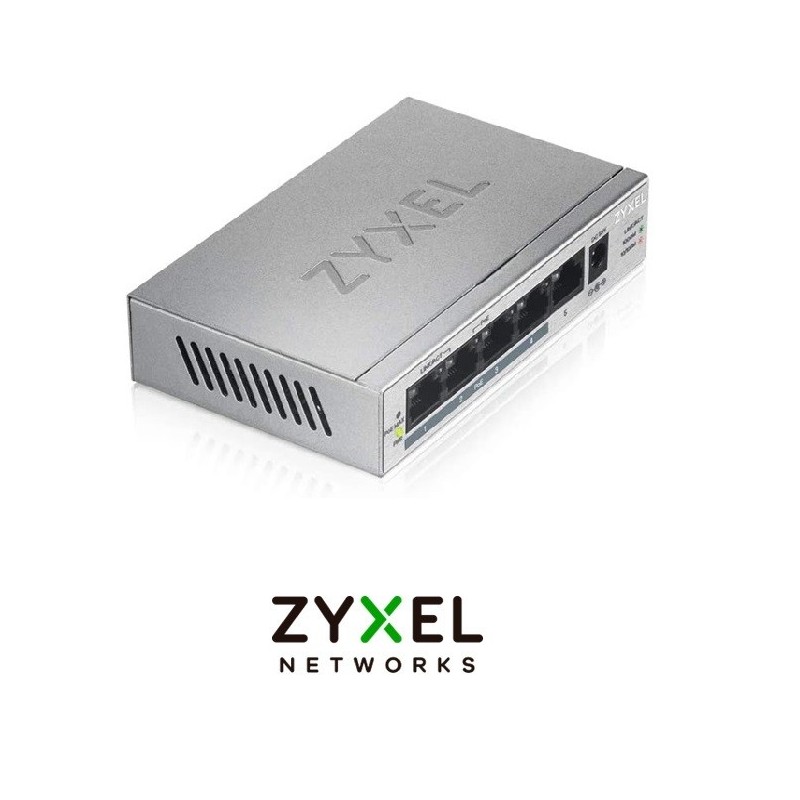 Switch Zyxel GS1005HP 5 Port Gigabit PoE unman
