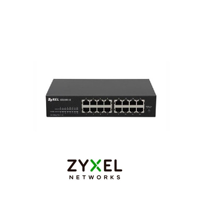 Zyxel GS110016  16 port Gigabit Unmanaged Switch