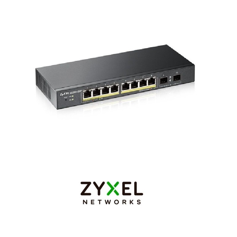 Switch Zyxel GS190010HPEU0102F  2 puertos SFP