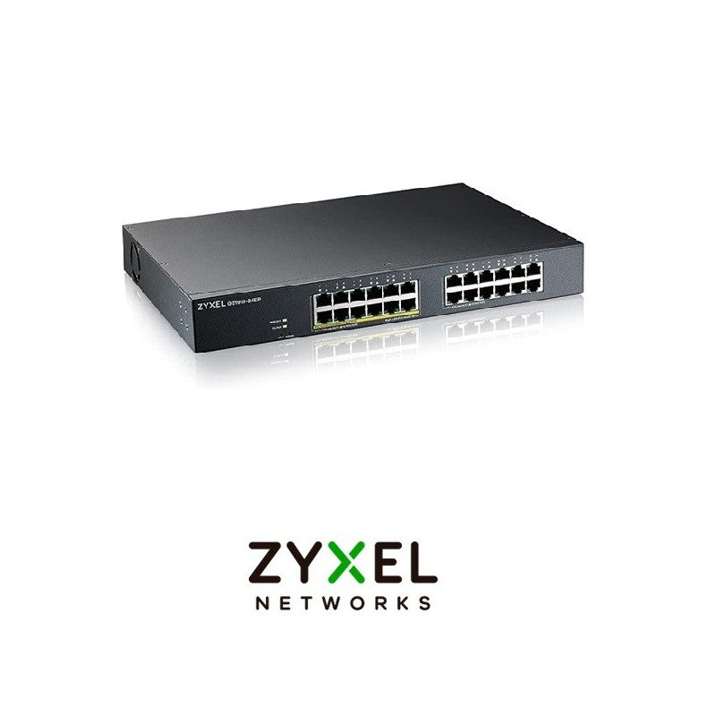 Swistch Zyxel 24 Puertos GbE 12 Puertos PoE
