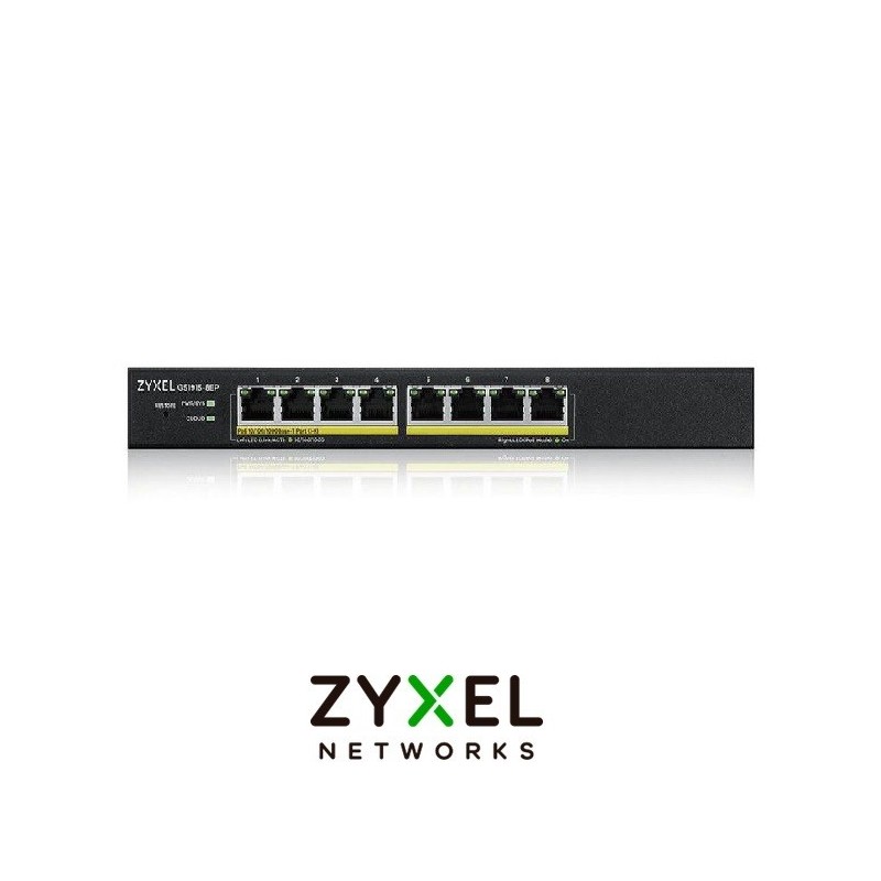 Swich Zyxel GS19158EP 8 Puertos GbE PoE Smart Hib
