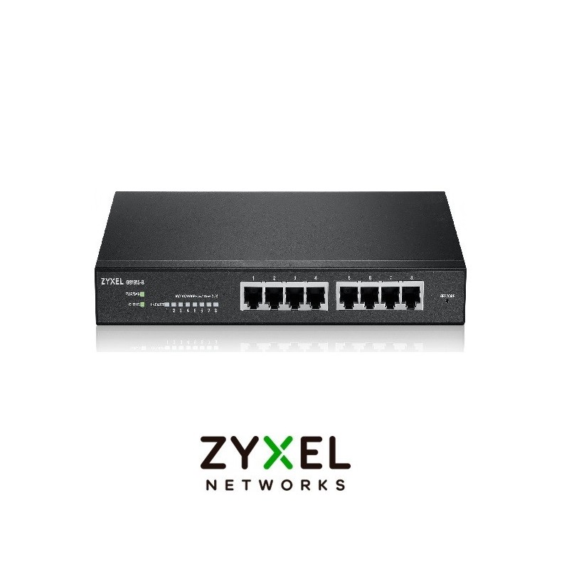 Swich Zyxel GS19158 8 Puertos GbE Smart Hibrid mo