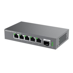 Switch GrandStream 5 puertos y 1 puerto de fibra S