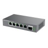 Switch GrandStream 5 puertos y 1 puerto de fibra S