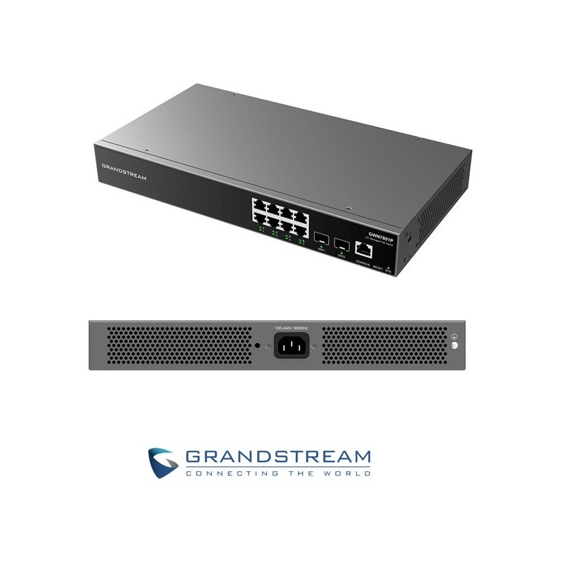 Switch Grandstream GWN7801P 8 puertos PoE Gigabit