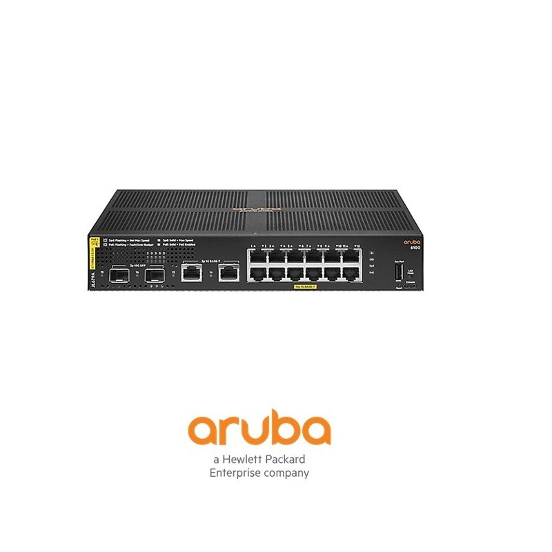 Aruba 6100 12G CL4 2SFP 139W Swch
