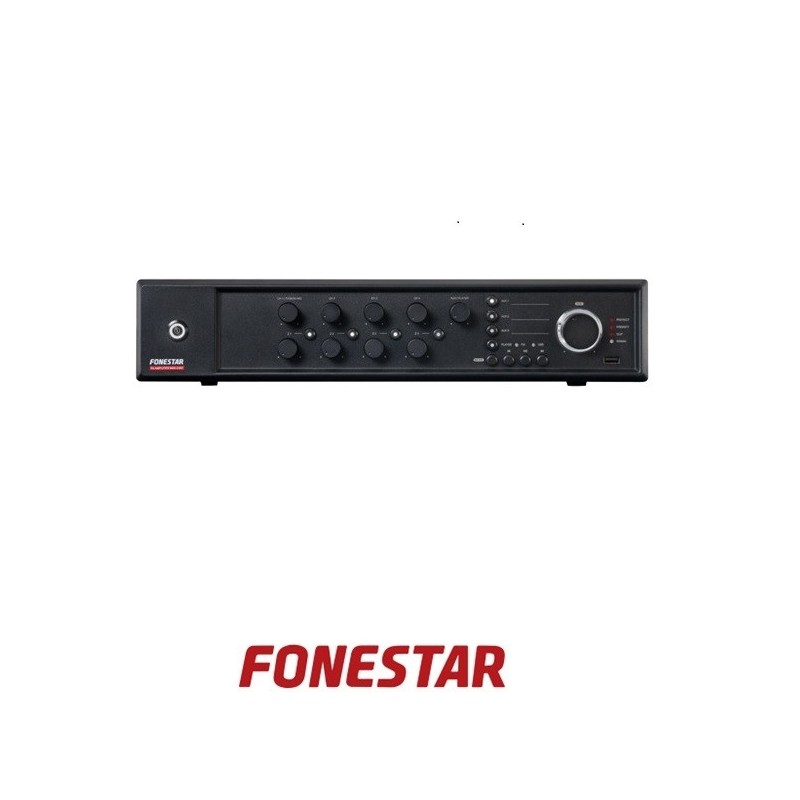Amplificador de megafonía multizona 240w