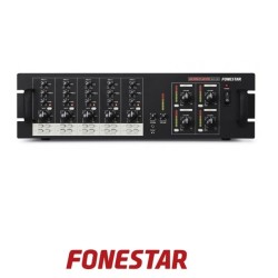 Amplificador Fonestar multizona 4x40W RMS  5 IN  4 OUT.