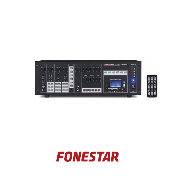 Amplificador multizona 6x100W RMS  5IN  6OUT  U