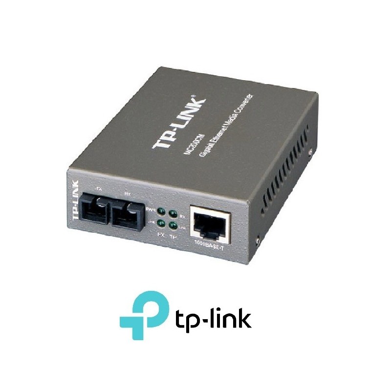 Convertidor TpLink RJ45 a 1000Mbps a fibra multim
